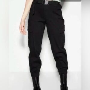 243. Rue 21 Cargo Utility Pants | Black | Sz Large